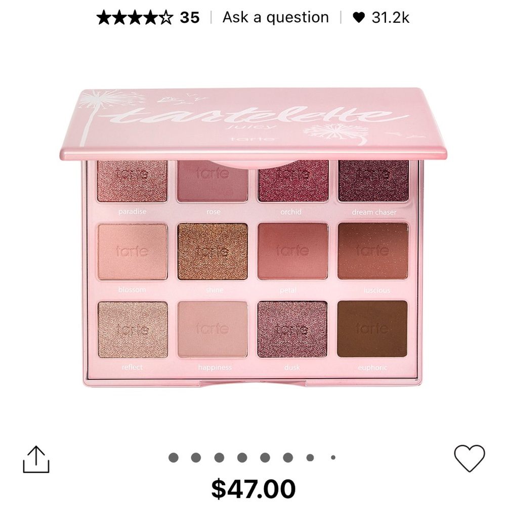 Tarte Tartelette Juicy Amazonian Clay Eyeshadow Palette